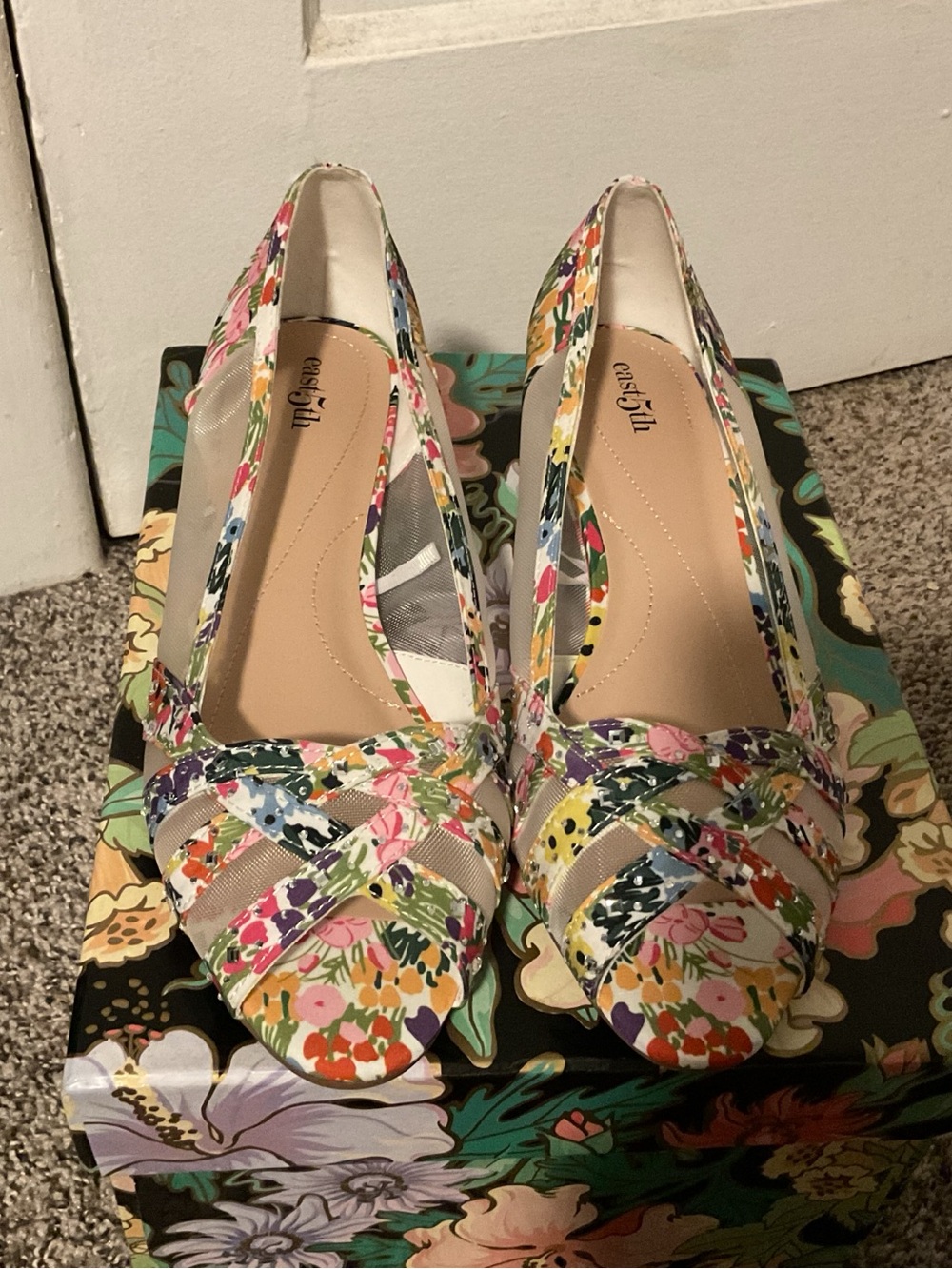 East 5th Floral Multicolor Ballet Flats